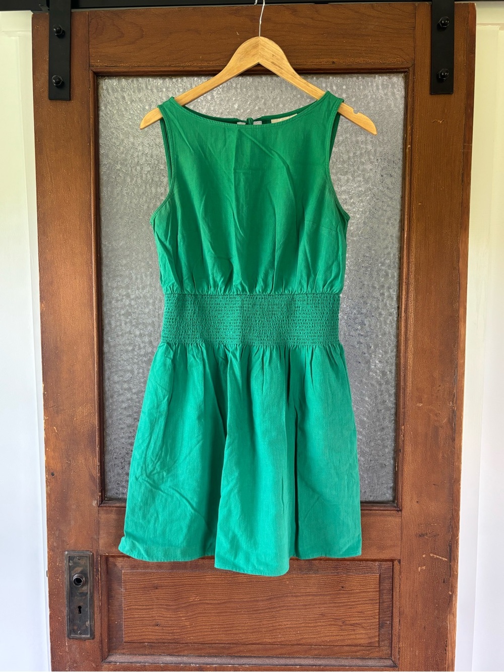 Universal Thread Green Linen-Blend Dress.